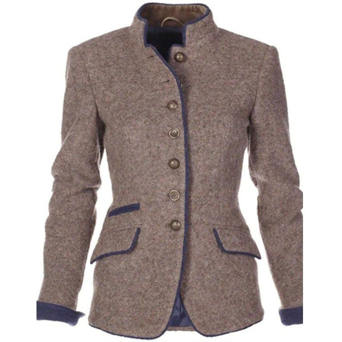 Elegant Women's Jacket Solid Color Timeless Style Long Sleeve Casual 1