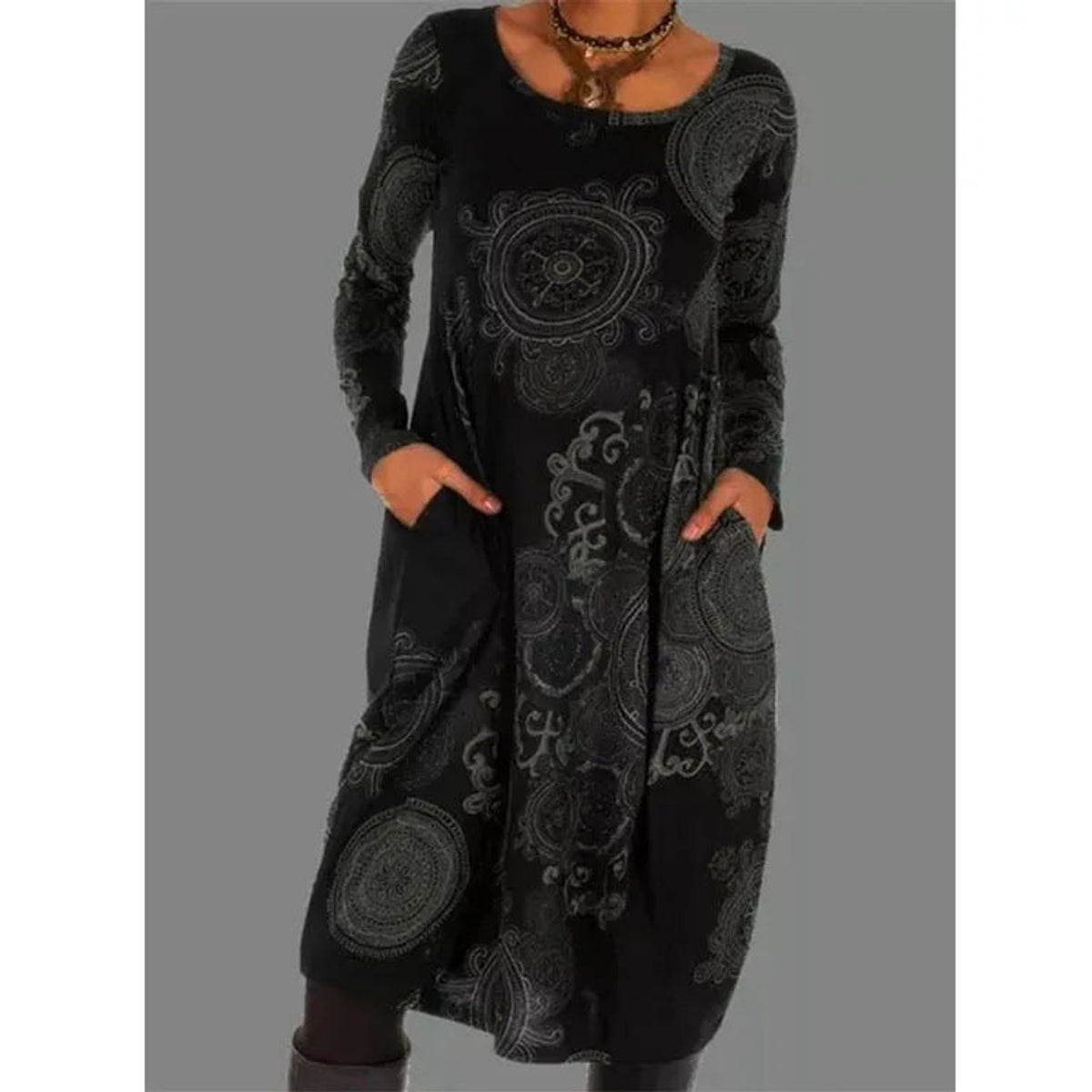 Elegant Women's Winter Dress Comfortable Thermal Insulation 1