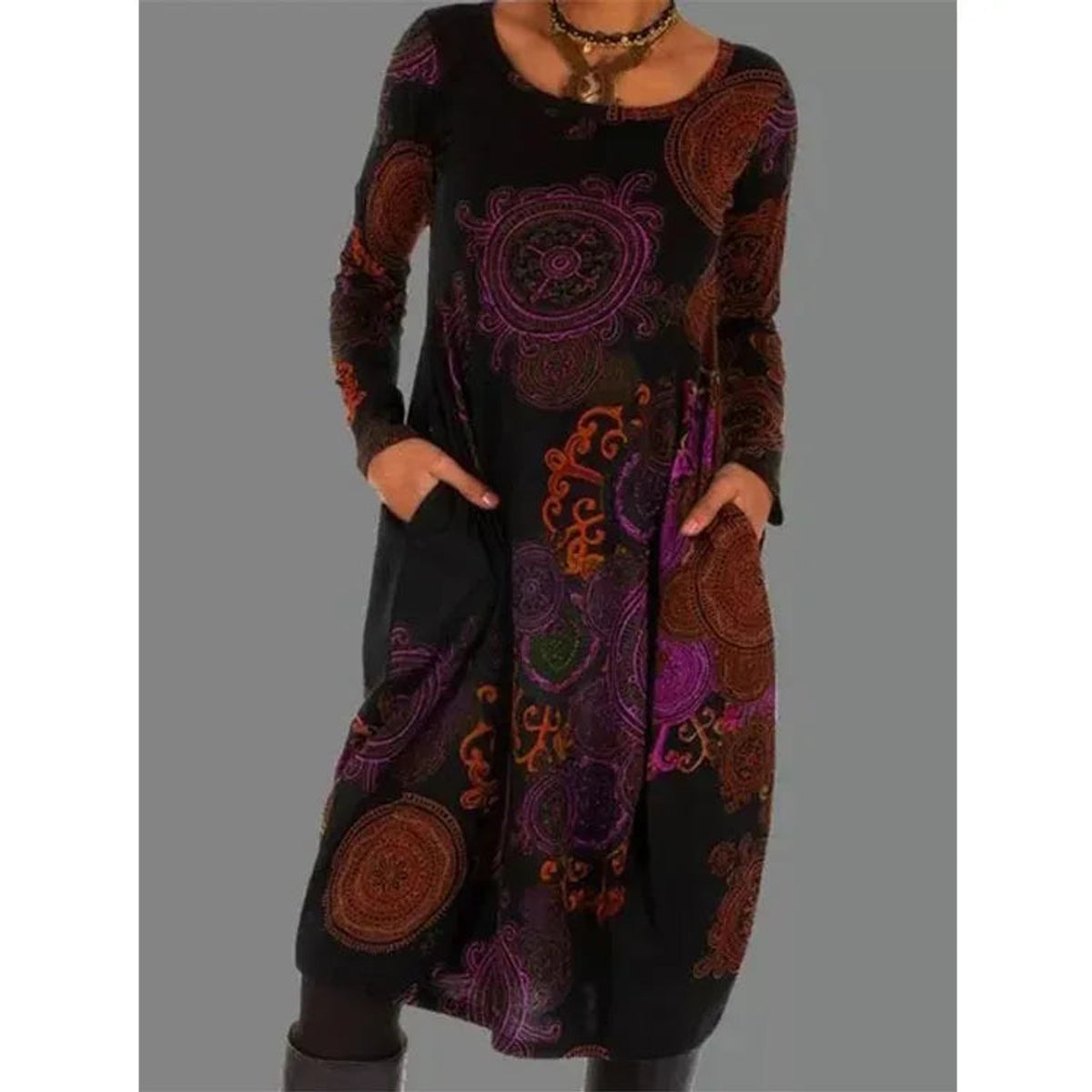 Elegant Women's Winter Dress Comfortable Thermal Insulation 2