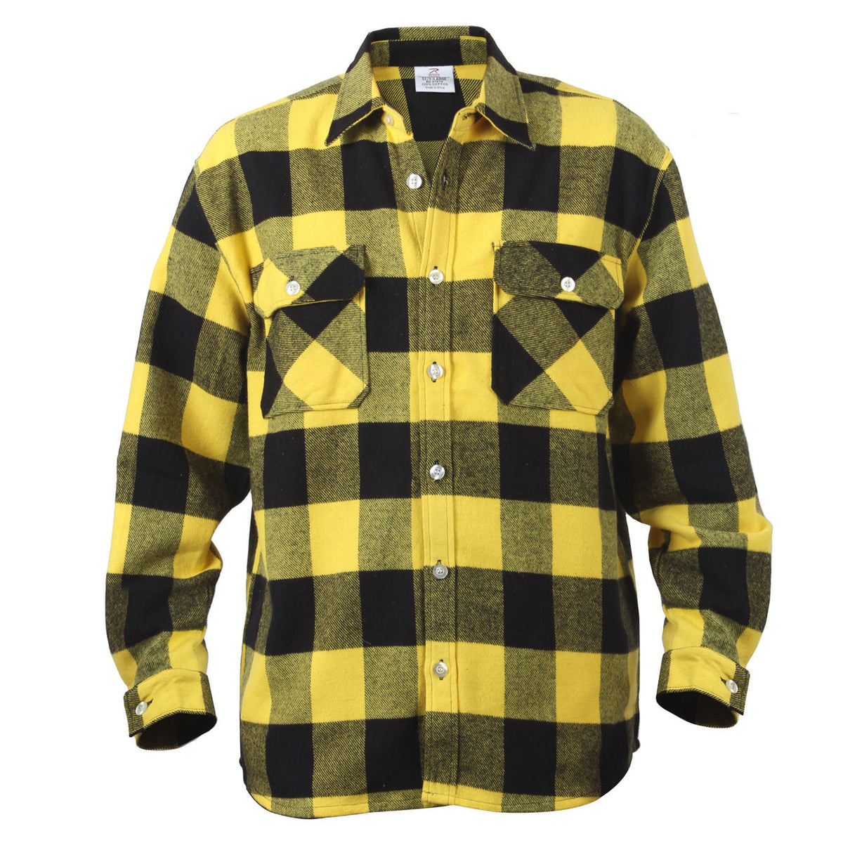 Extra Heavyweight Buffalo Plaid Flannel Shirt Men Warm Cotton Comfort 8