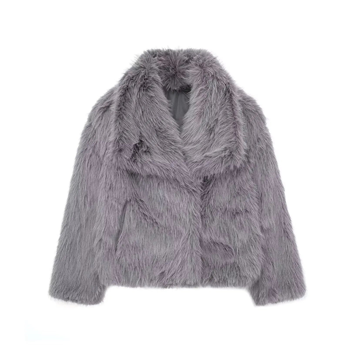 Faux Fur Jacket Stylish Cozy Elegant Winter Fashion Outerwear 11