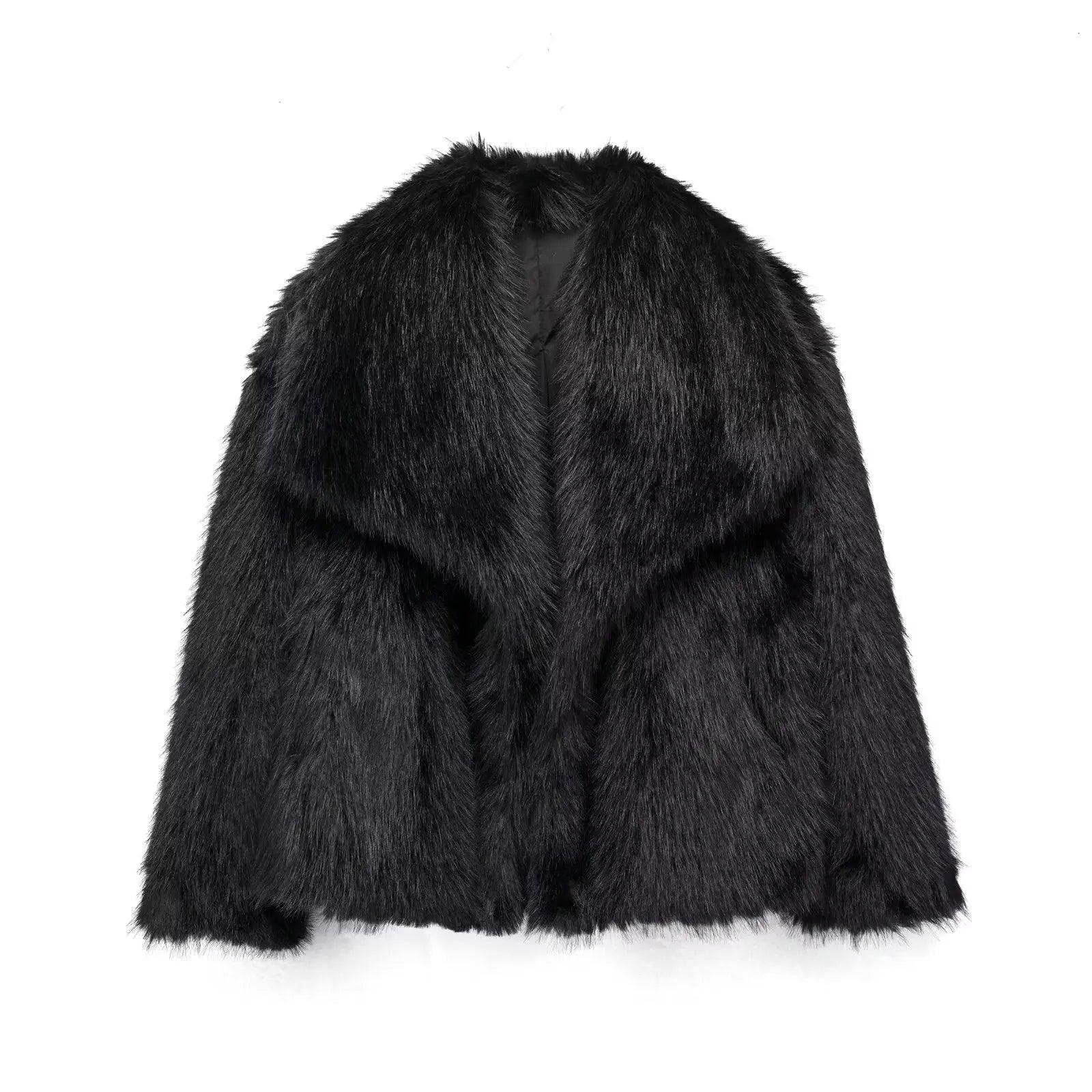 Faux Fur Jacket Stylish Cozy Elegant Winter Fashion Outerwear 9