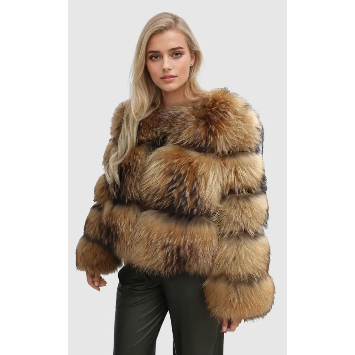 Faux Fur Jacket Women Elegant Chic Design Warmth for Cold Days 0
