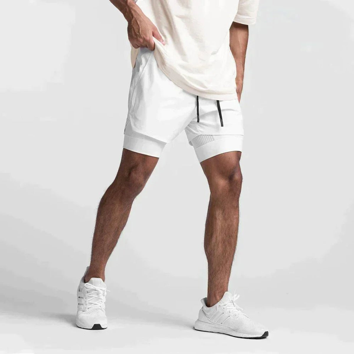 Fitness Shorts Men Lightweight Breathable Performance Workout Shorts 0