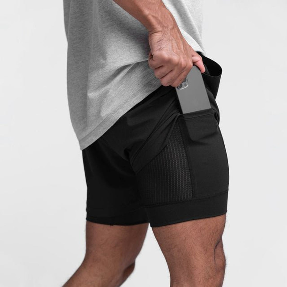 Fitness Shorts Men Lightweight Breathable Performance Workout Shorts 4