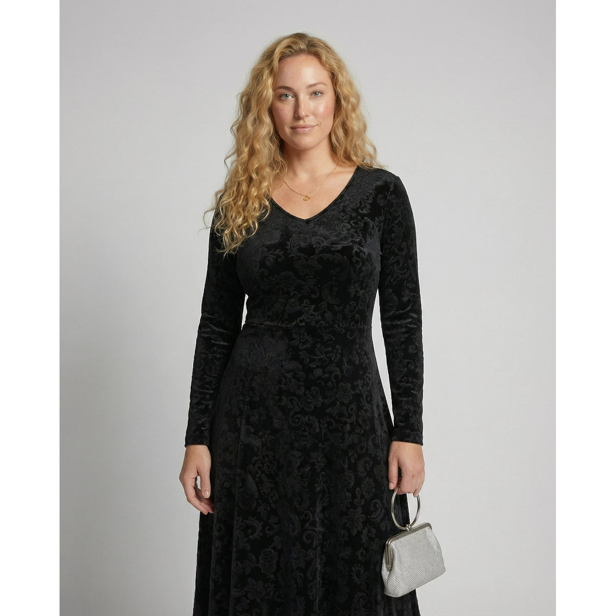 Flared Dress Women Elegant Summer Style Figure-Flattering Fit 1