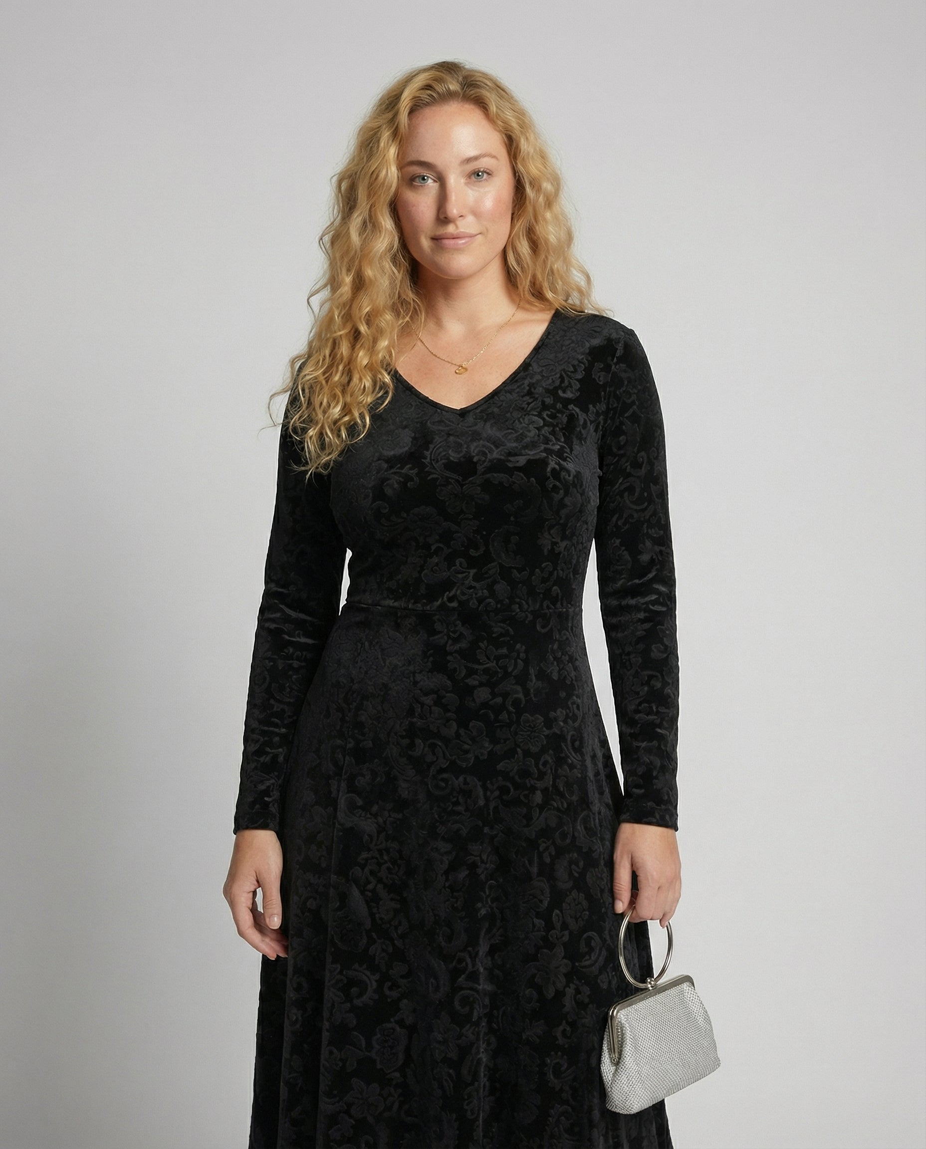 Flared Dress Women Elegant Summer Style Figure-Flattering Fit 1