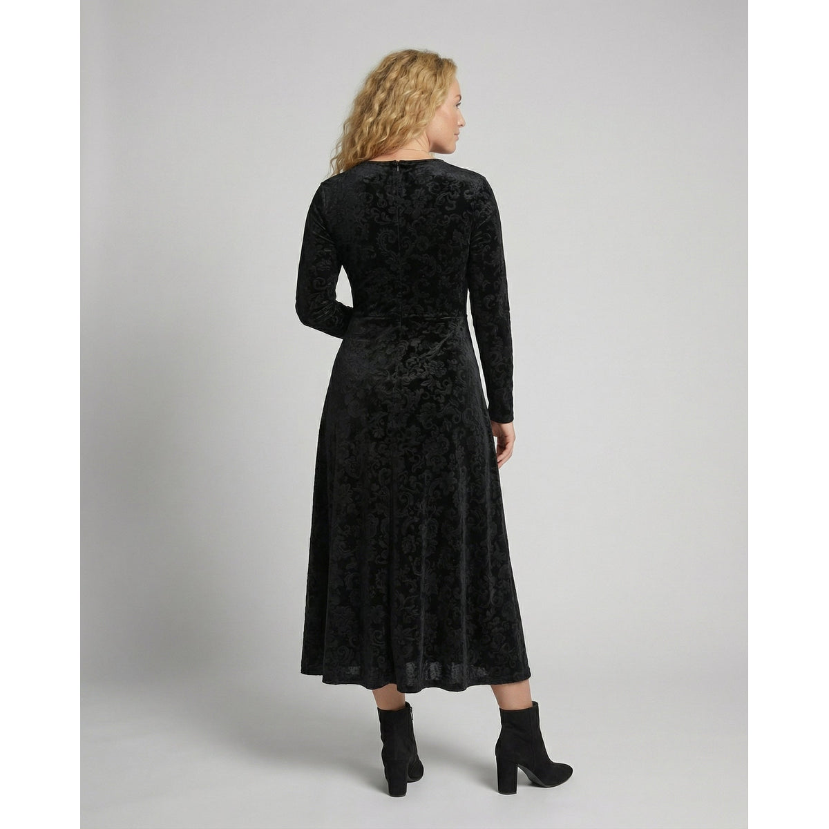 Flared Dress Women Elegant Summer Style Figure-Flattering Fit 3