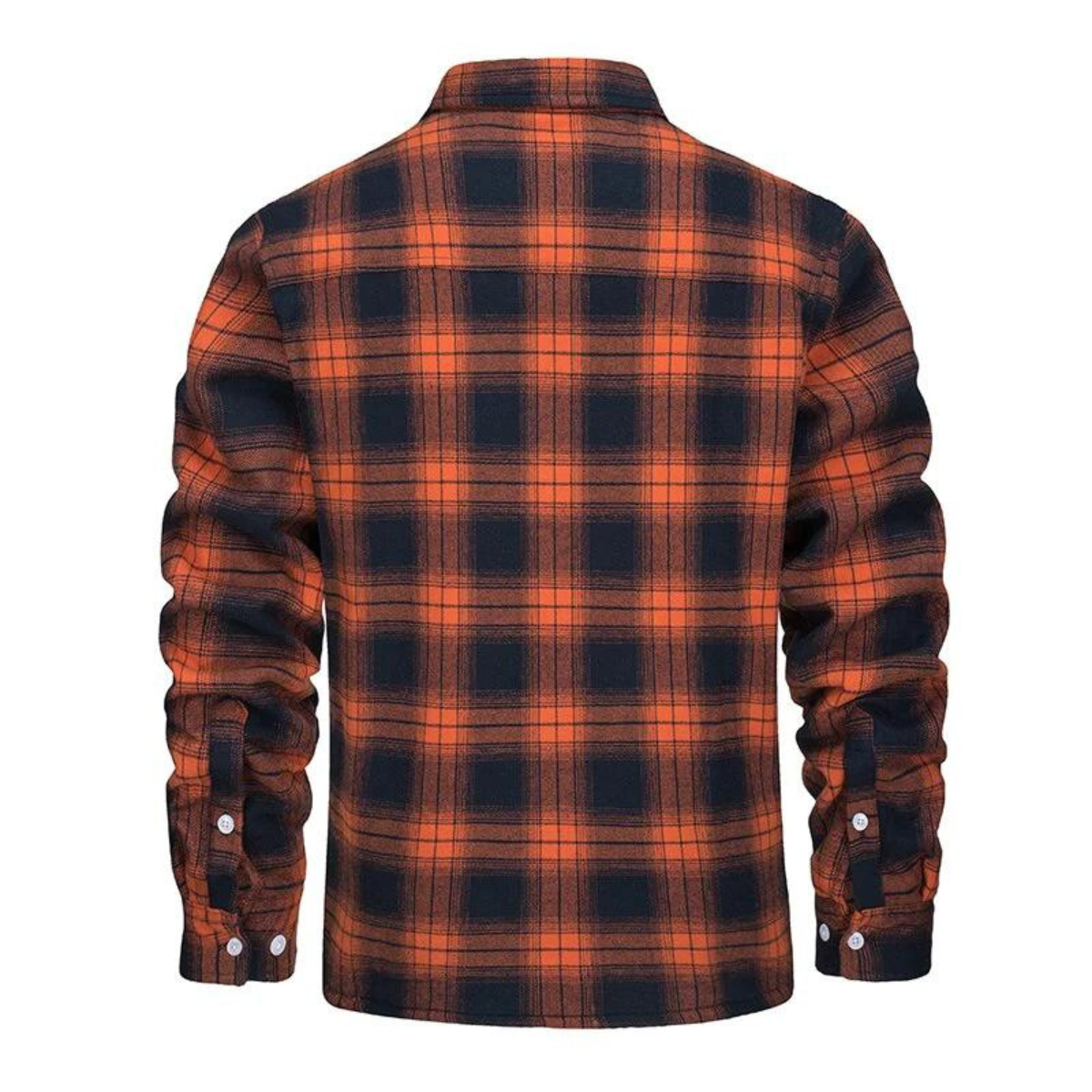 Fleece Jacket Men Stylish Checkered Winter Outerwear Warmth & Comfort 1