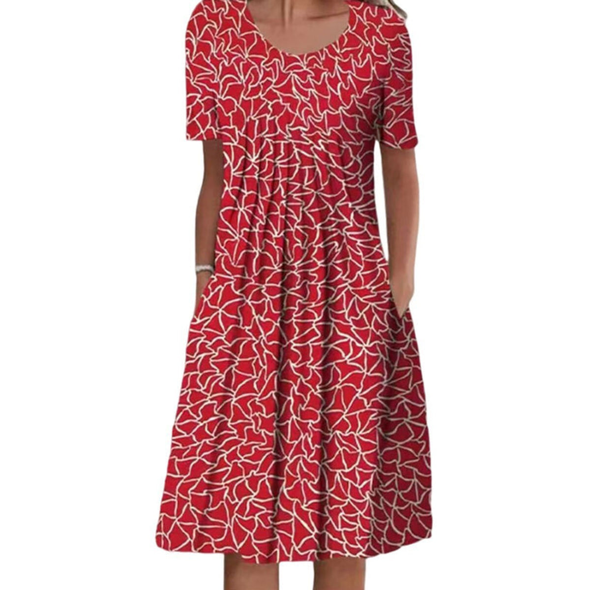 Floral Dress Women Casual Fit with Pockets Summer Elegance 5