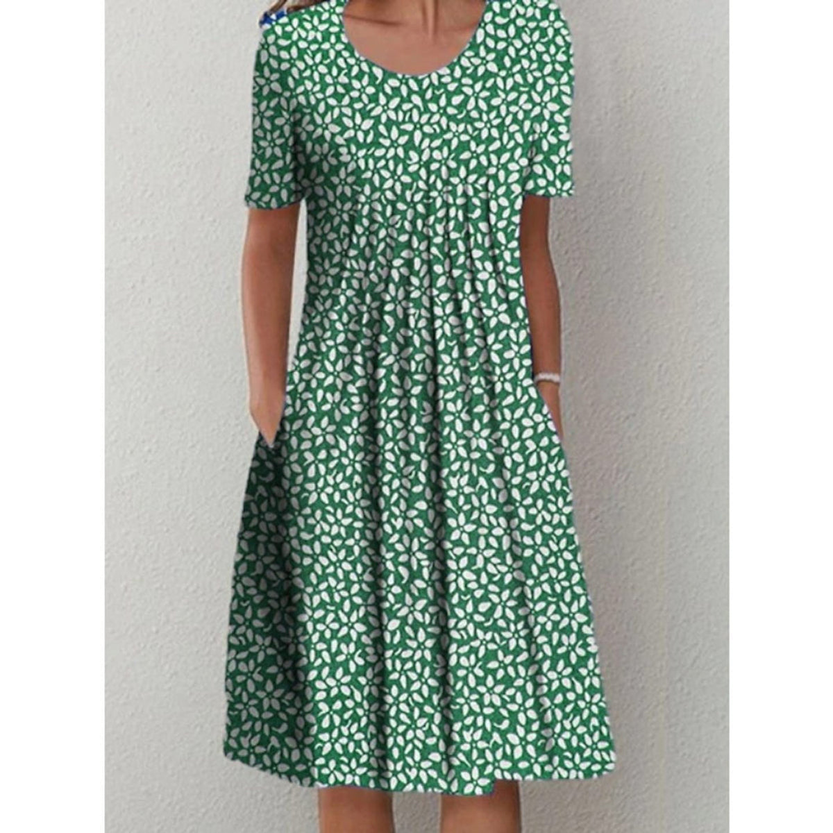Floral Dress Women Casual Fit with Pockets Summer Elegance 8