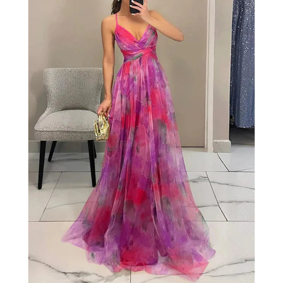 Floral Maxi Dress Women Lightweight Summer Style Effortless Elegance 10