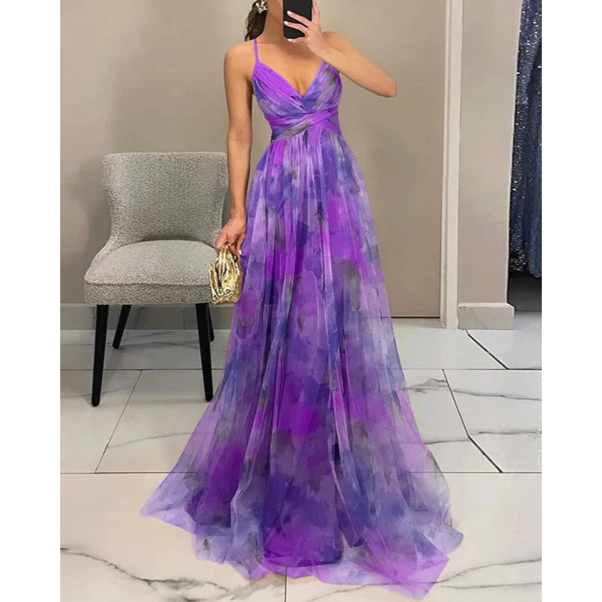 Floral Maxi Dress Women Lightweight Summer Style Effortless Elegance 11