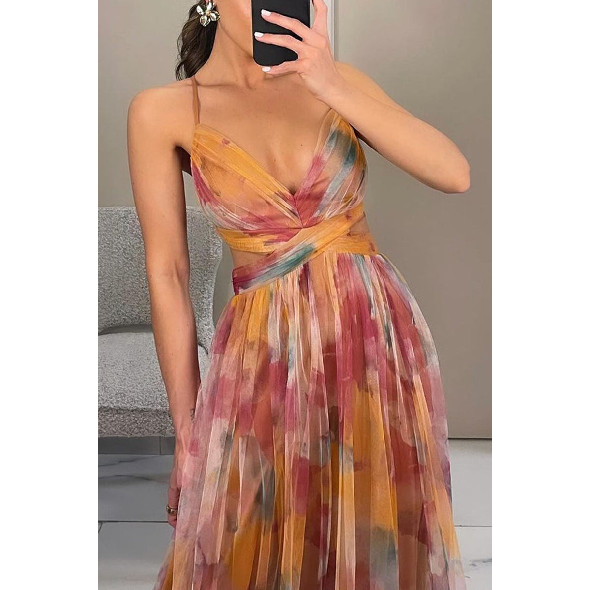 Floral Maxi Dress Women Lightweight Summer Style Effortless Elegance 5