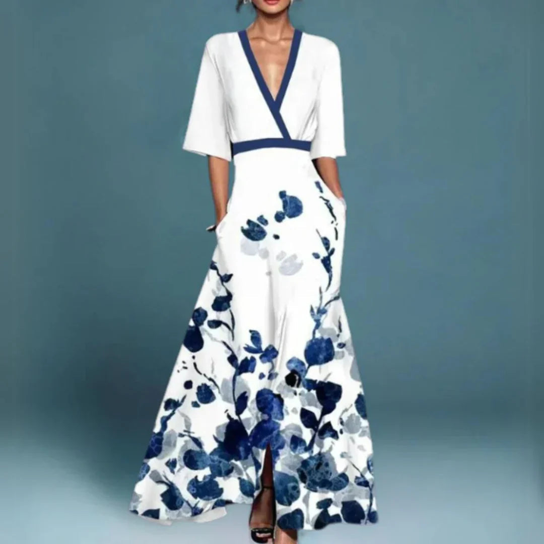 Floral Maxi Dress Women Summer Chic Elegant Lightweight Comfort 1