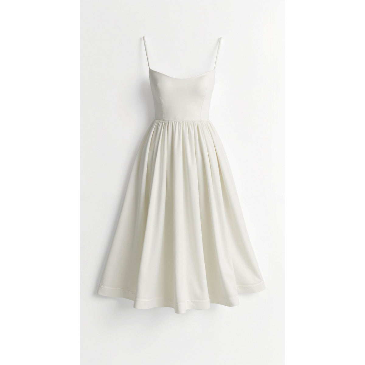 Flowing Midi Dress Women Elegant Soft Fabric Casual Chic 2