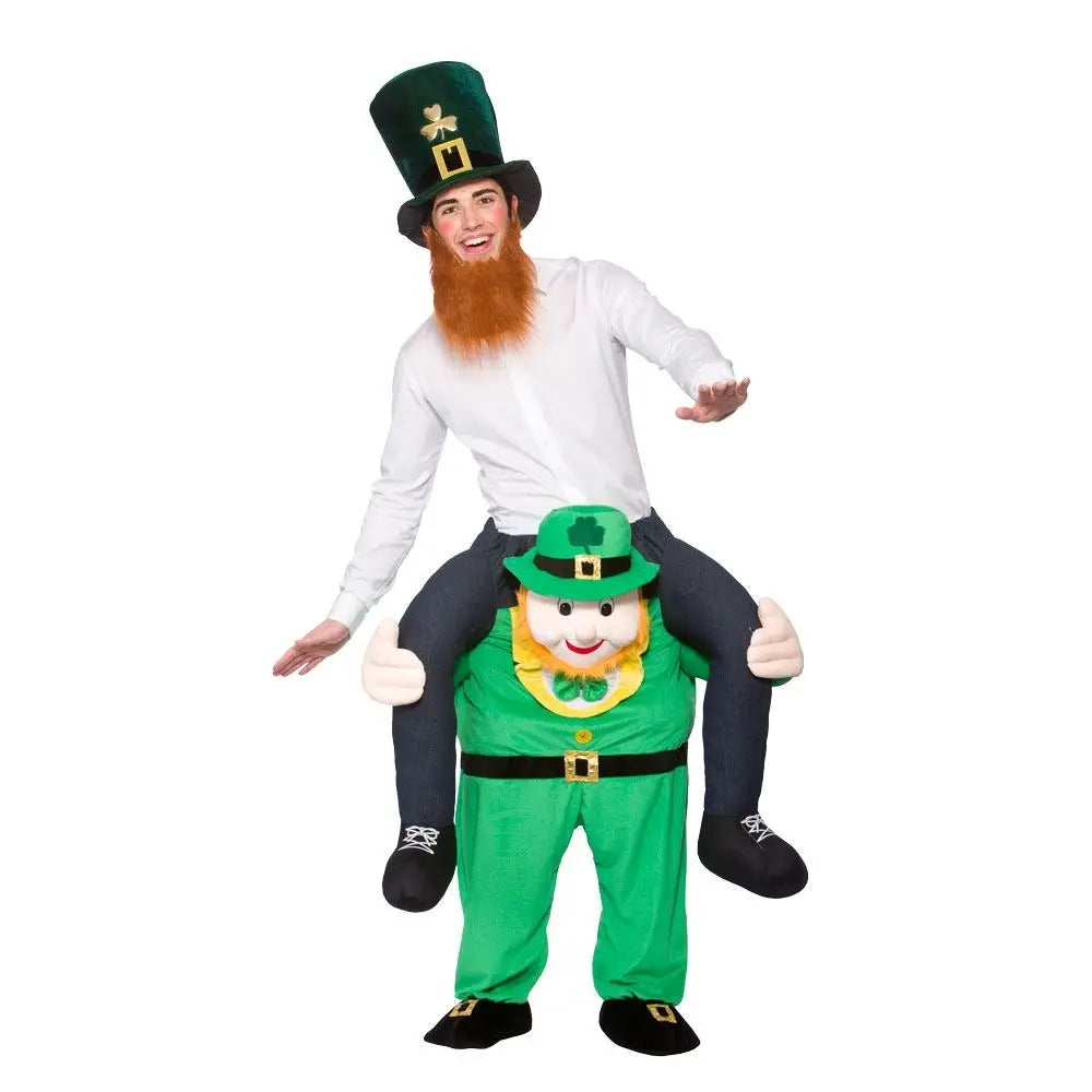 Funny Trip Costume Piggyback Ride Adult Halloween Outfit 1