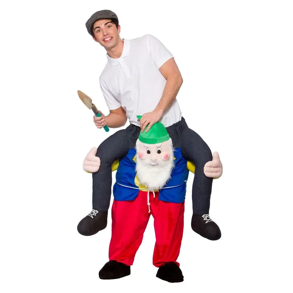 Funny Trip Costume Piggyback Ride Adult Halloween Outfit 5