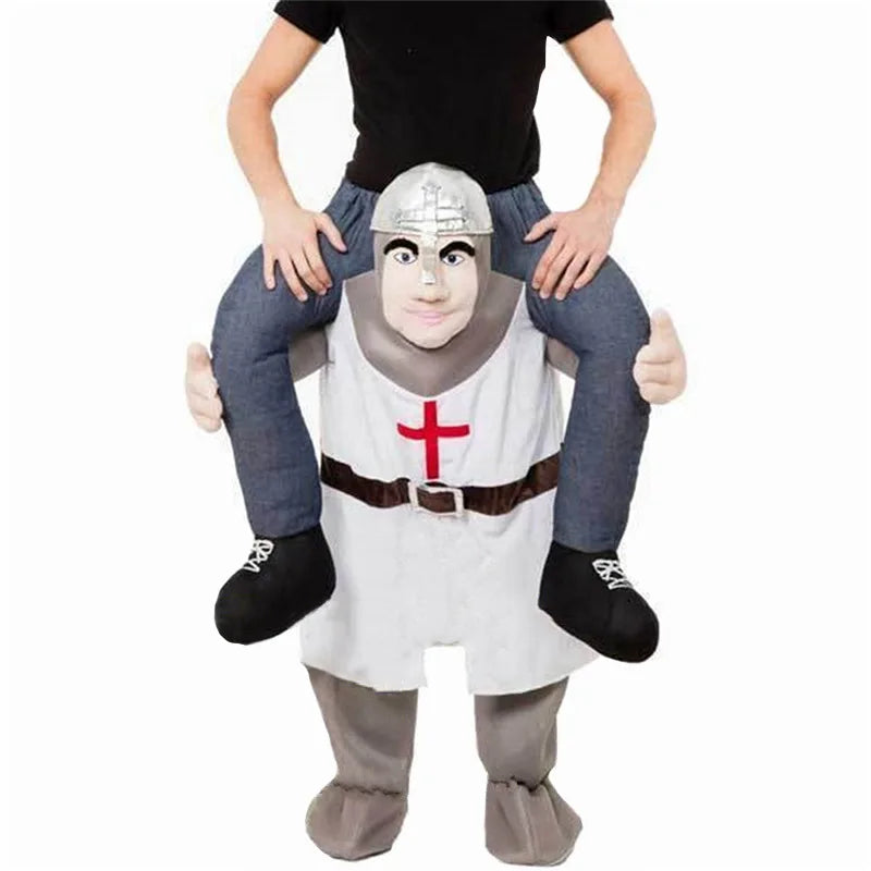 Funny Trip Costume Piggyback Ride Adult Halloween Outfit 6