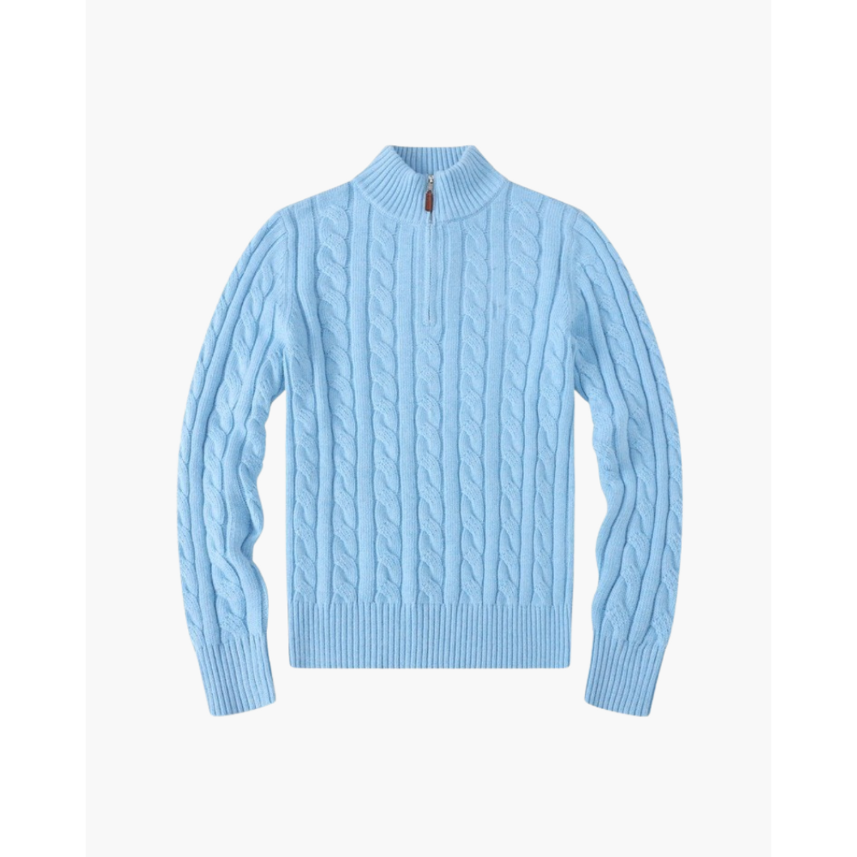 Half Zip Sweater Women High-Quality Cotton Casual Chic 2