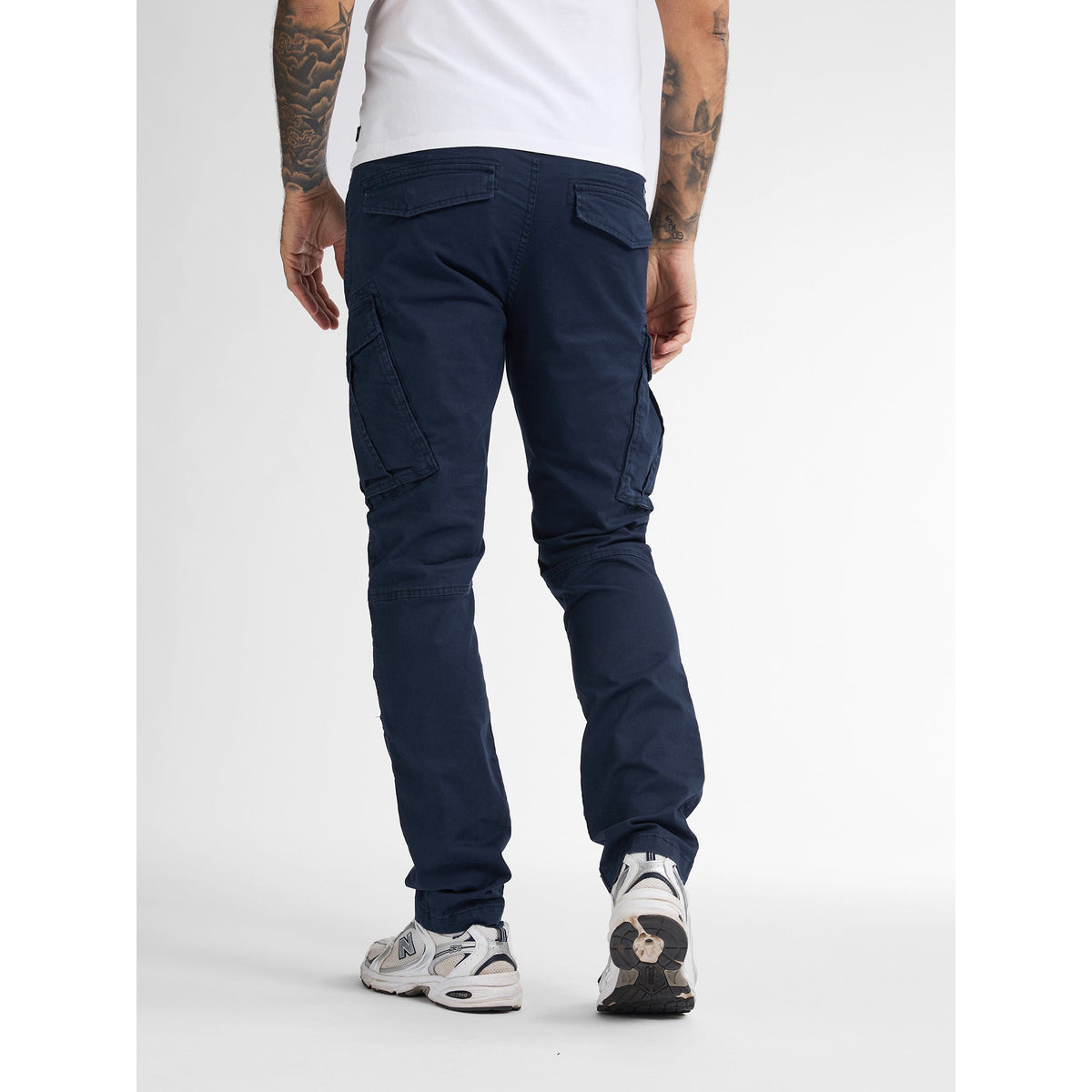 High Waist Black Cargo Pants for Men - Adjustable Fit, Utility Pockets, Relaxed Style 1