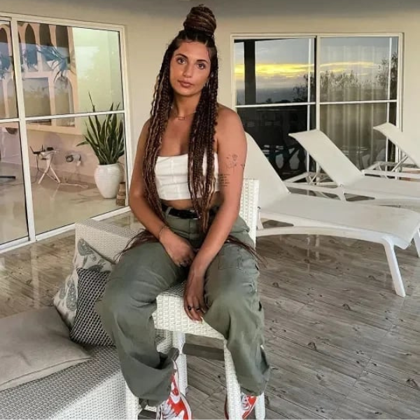 High Waist Black Cargo Pants for Women with Utility Pockets - Relaxed Fit Streetwear Trousers 2