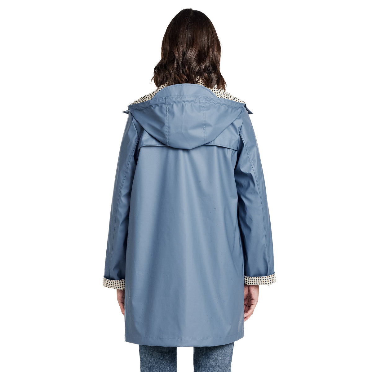 Hooded Rain Slicker Women's Lightweight Water-Resistant Spring Style 3