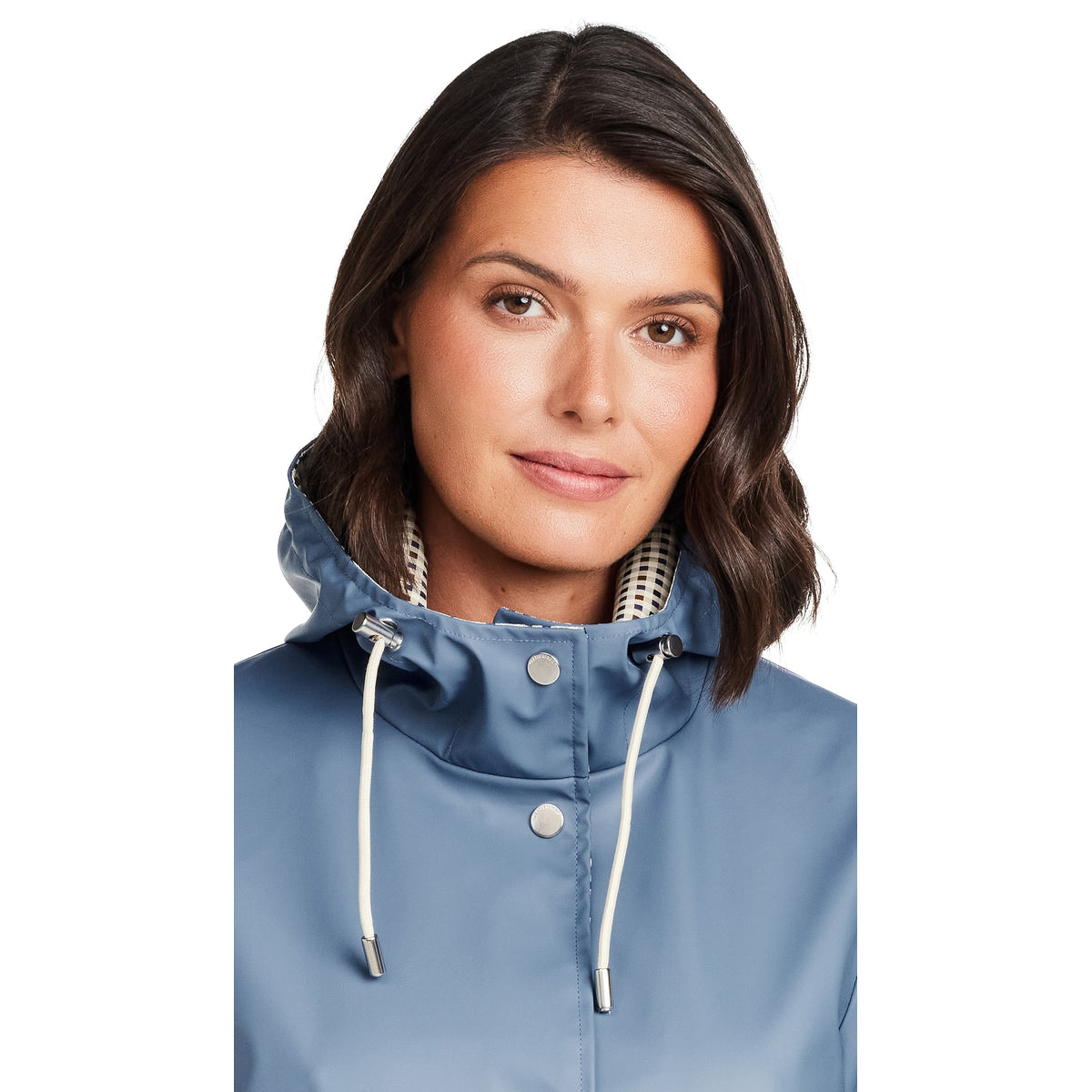 Hooded Rain Slicker Women's Lightweight Water-Resistant Spring Style 5