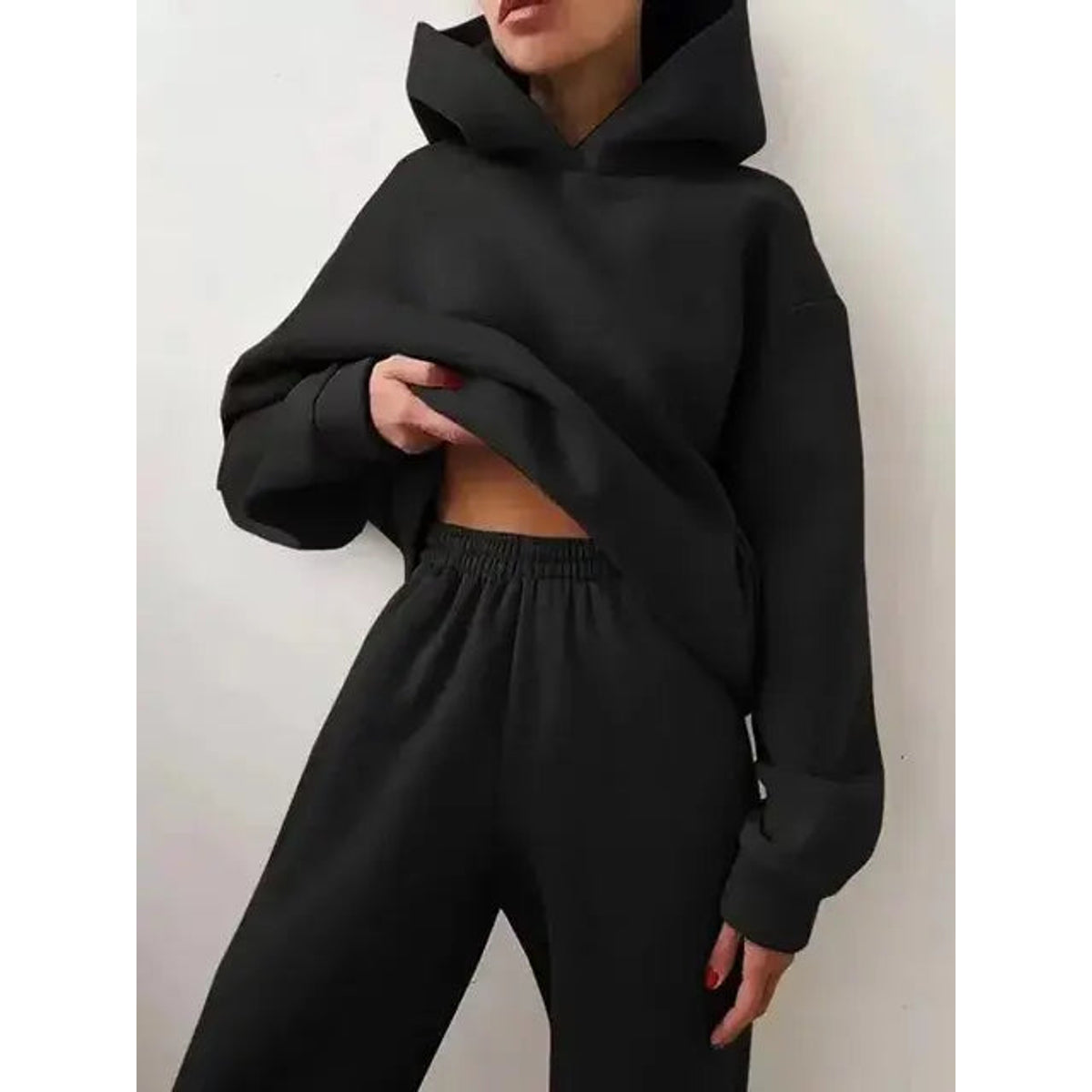 Hoodie and Sweatpants Set Women Casual Sporty Outfit Comfortable Chic 12