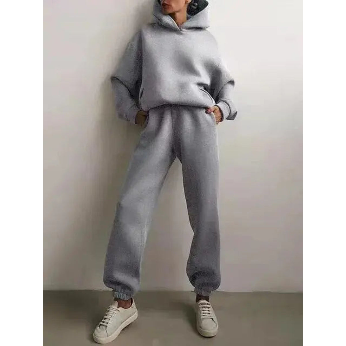 Hoodie and Sweatpants Set Women Casual Sporty Outfit Comfortable Chic 4