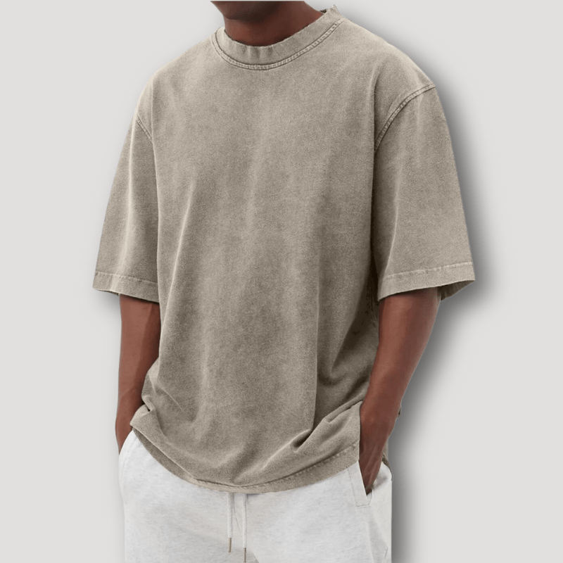 Jonte - Men's Oversized T-Shirt, Dropped Shoulder Tee in Soft Cotton 1