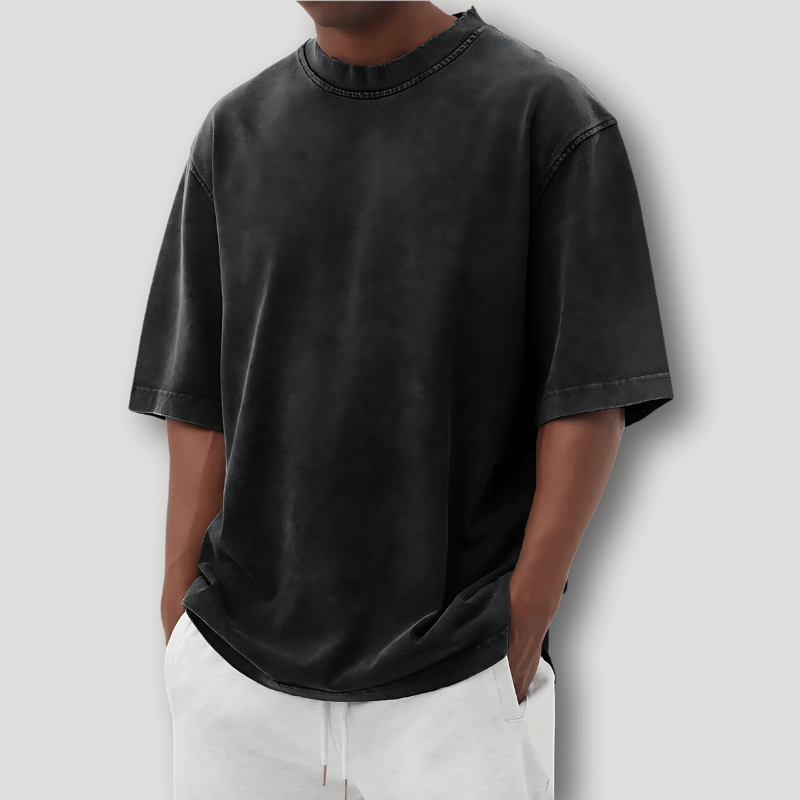 Jonte - Men's Oversized T-Shirt, Dropped Shoulder Tee in Soft Cotton 2