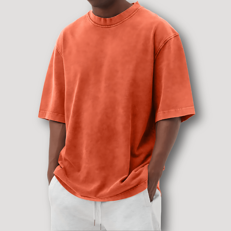 Jonte - Men's Oversized T-Shirt, Dropped Shoulder Tee in Soft Cotton 7