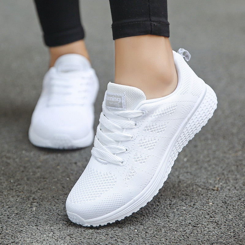 Lightweight Sneakers Women Ergonomic Casual Shoes Breathable Fit 0