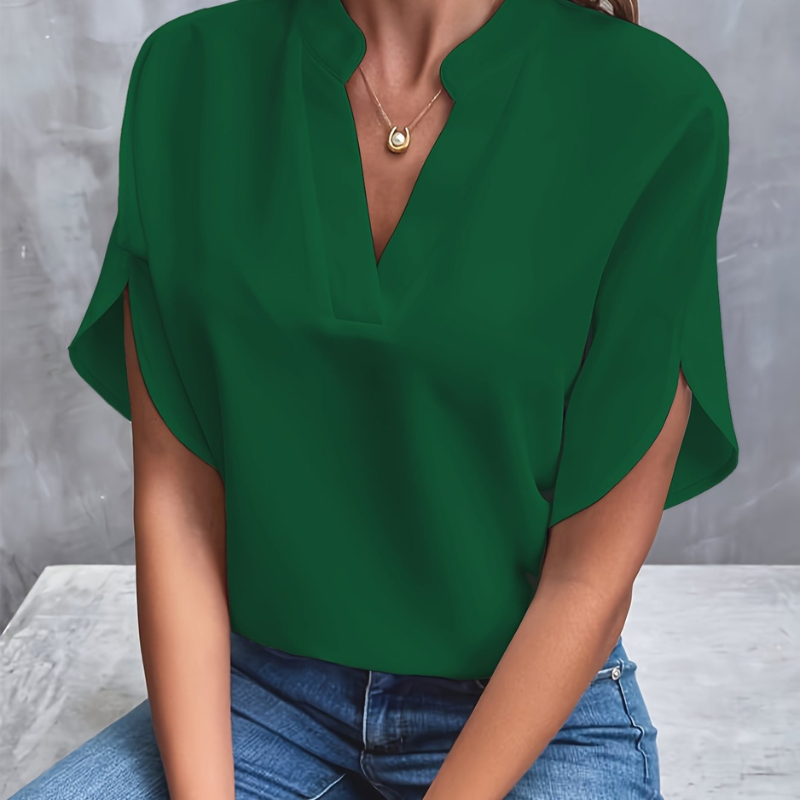 Lightweight Summer Blouse Women Elegant Airy Design Casual Chic 1