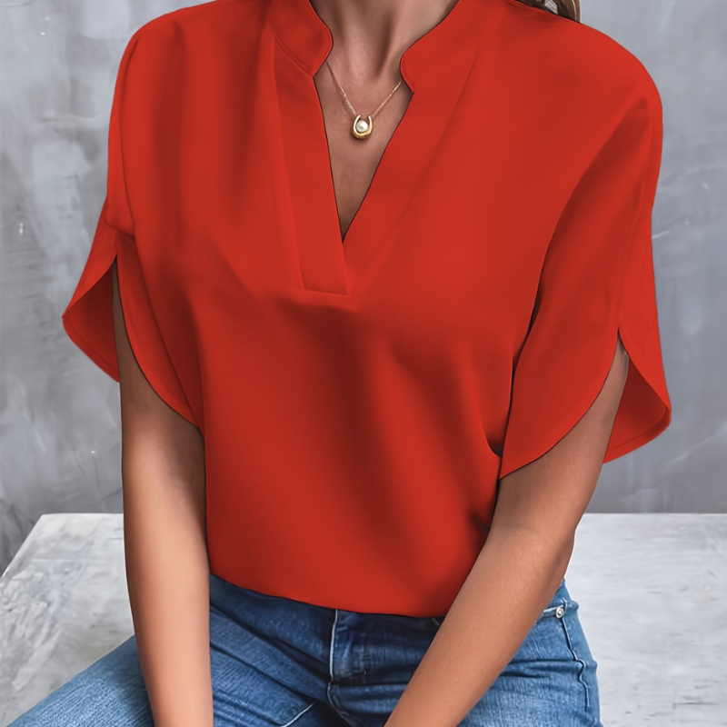 Lightweight Summer Blouse Women Elegant Airy Design Casual Chic 2