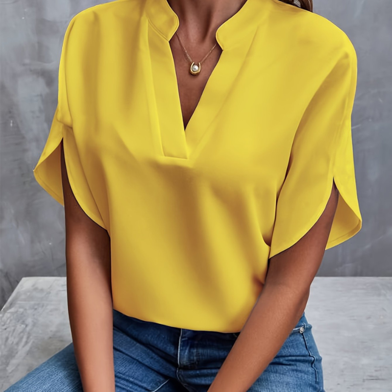 Lightweight Summer Blouse Women Elegant Airy Design Casual Chic 3