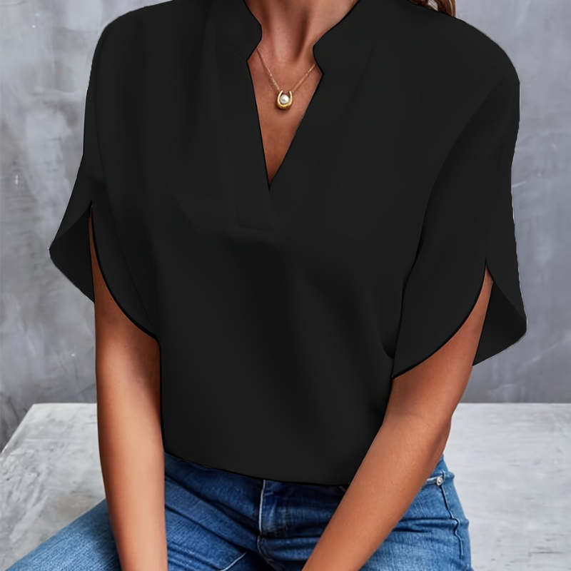 Lightweight Summer Blouse Women Elegant Airy Design Casual Chic 5