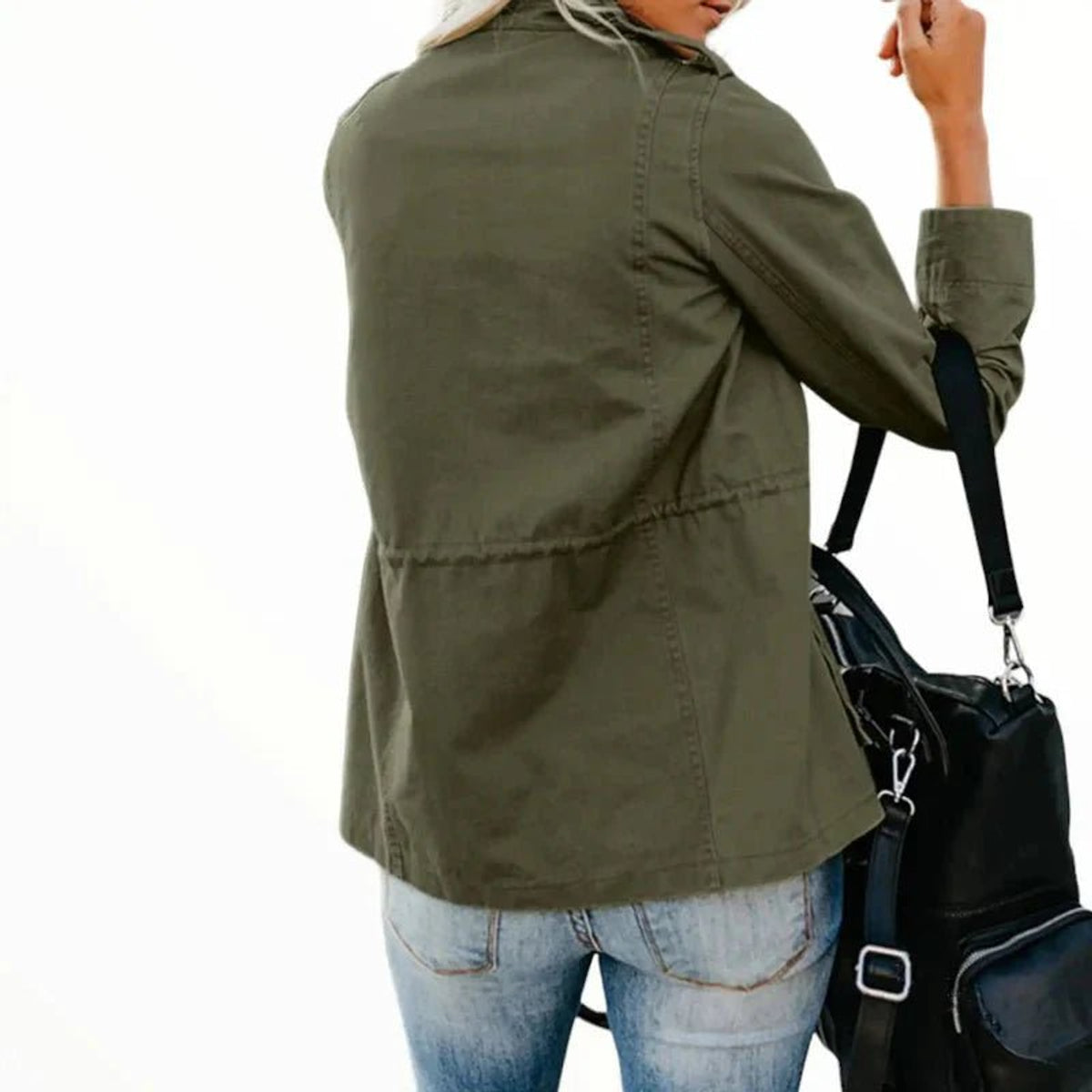 Lightweight Windproof Jacket Women Adjustable Fit Outdoor Wear Casual 3