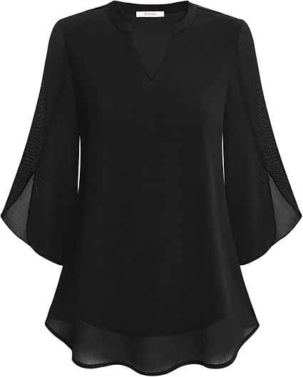 Lightweight Women's Blouse Elegant Casual Wear Versatile Stylish Top 1