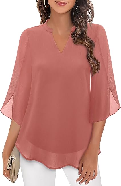 Lightweight Women's Blouse Elegant Casual Wear Versatile Stylish Top 4