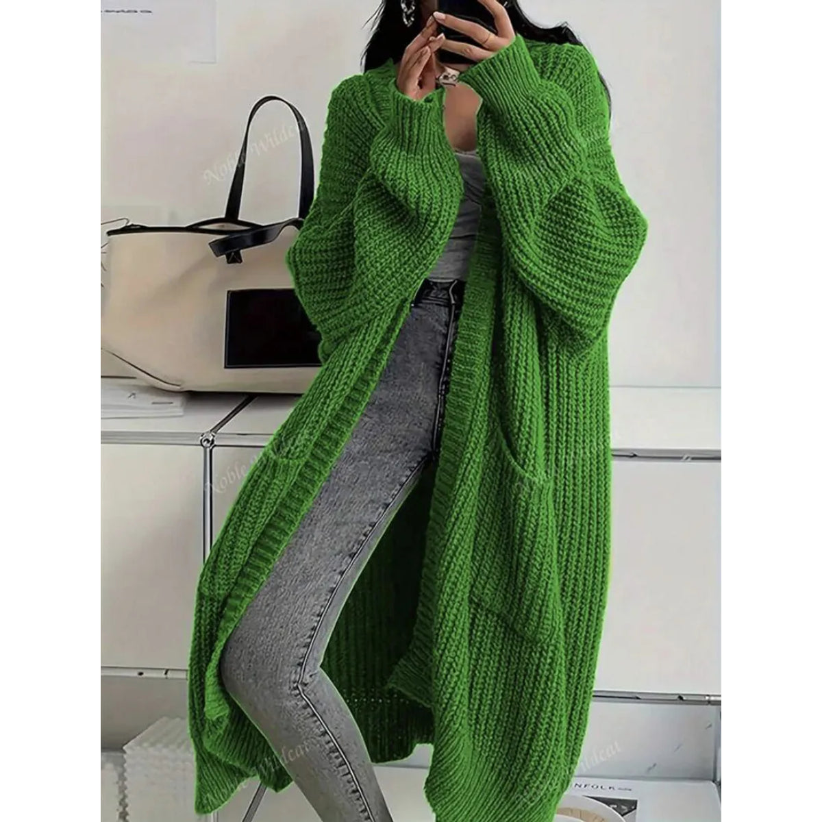 Long Cardigan Women Cozy Confidence Soft Knit Layer Stylish Casual