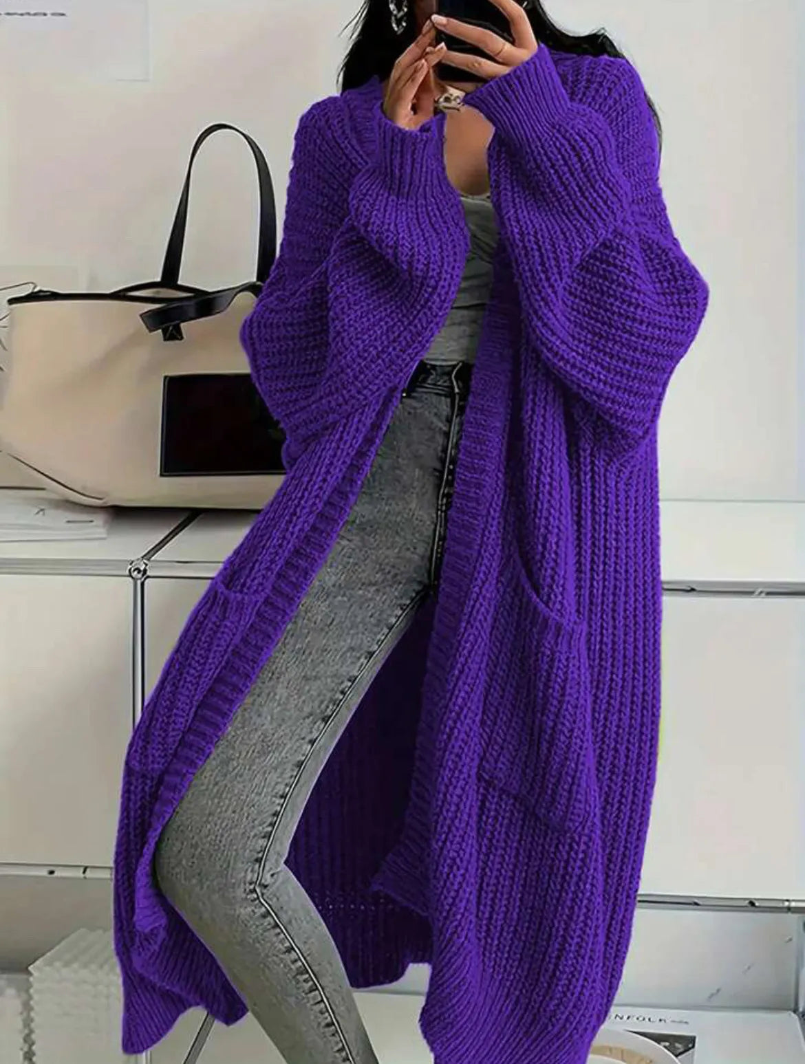 Long Cardigan Women Cozy Confidence Soft Knit Layer Stylish Casual