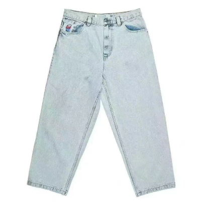 Loose-Fitting Pants Men Relaxed Wide Leg Casual Streetwear Style 1