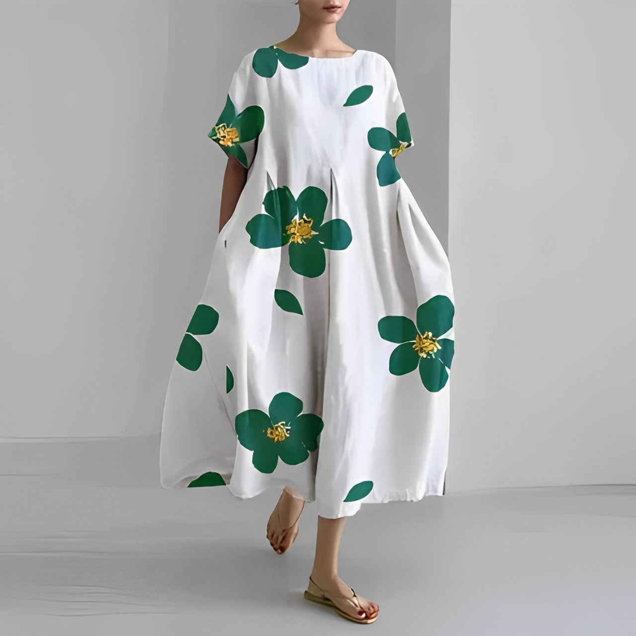 Loose Printed Women's Dress Casual Chic Summer Style 1