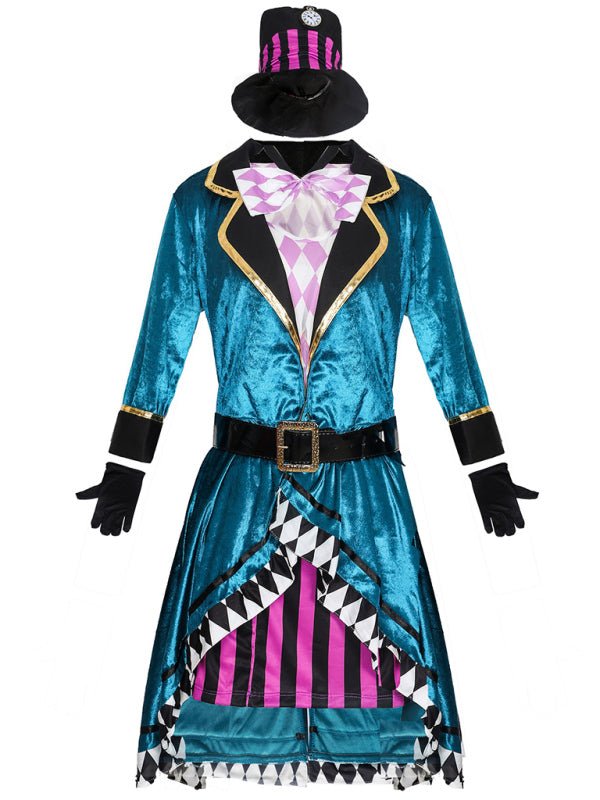 Magical Costume Women Colorful Jacket Oversized Hat Halloween 2