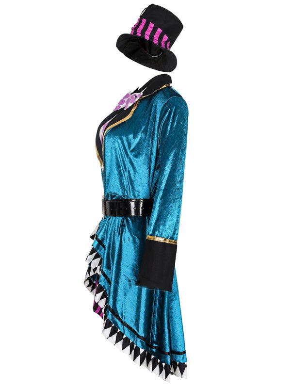 Magical Costume Women Colorful Jacket Oversized Hat Halloween 3