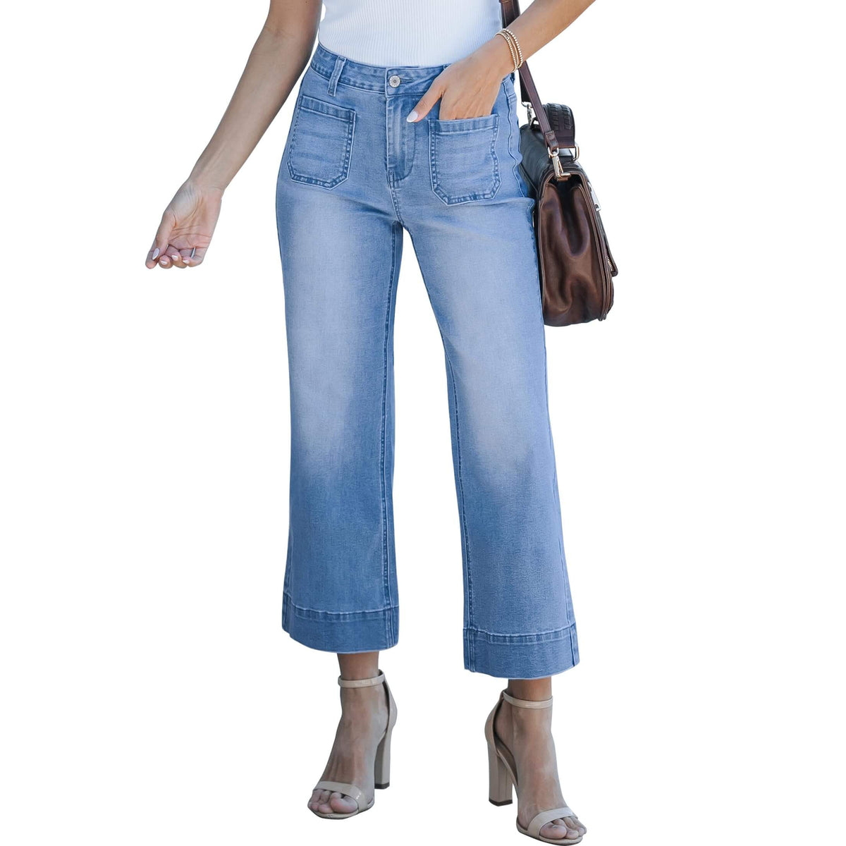 Harper | Trendige High-Waist Schlagjeans