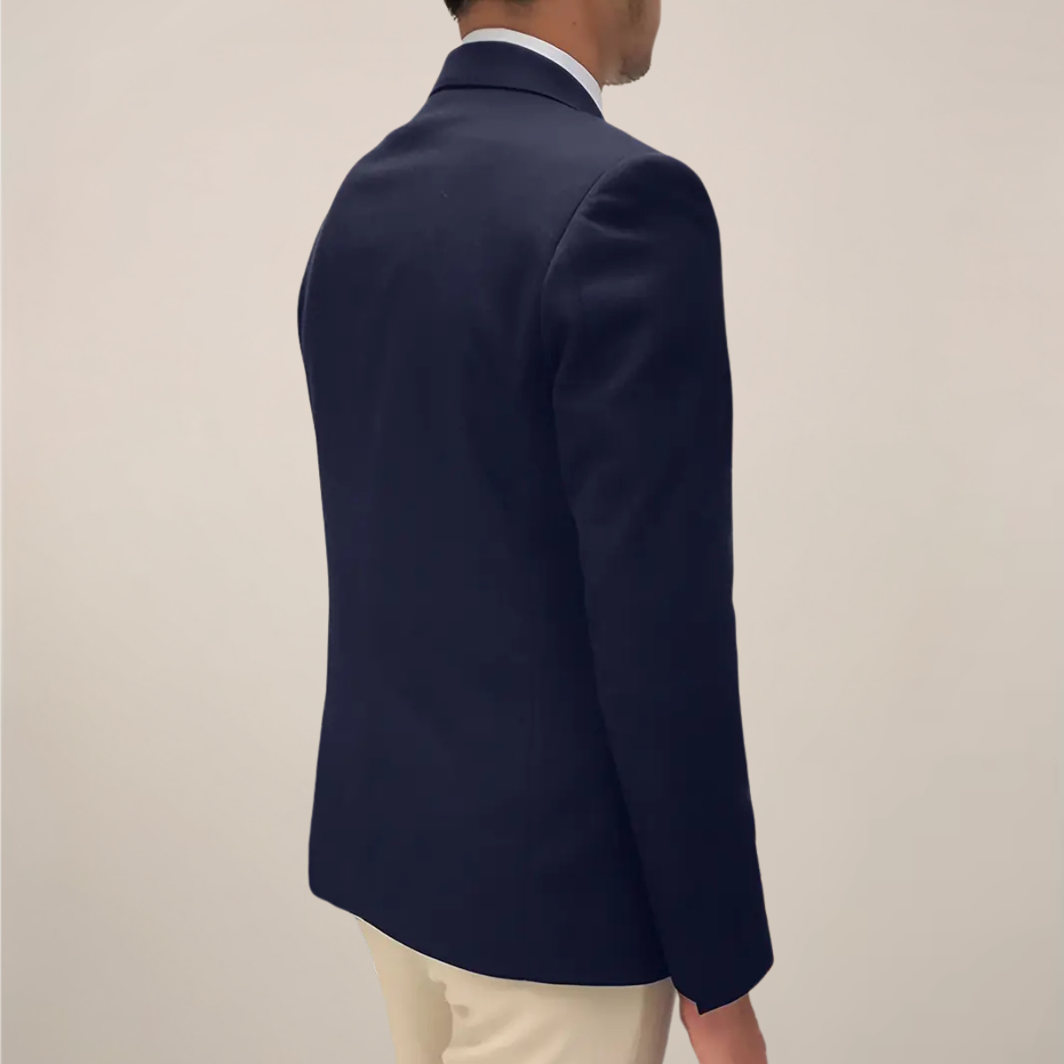 Men's Blazer Jacket Classic Notch Lapel Gold Button Detail Smart Casual 2