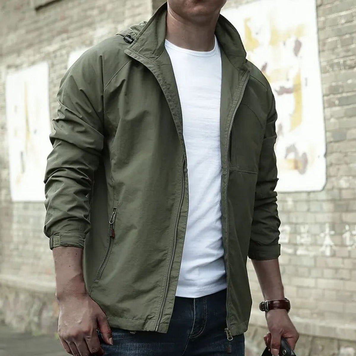 Men's Cargo Jacket Modern Casual Style with Practical Pockets 2